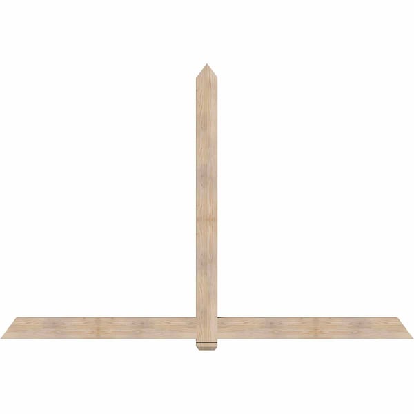 Ekena Millwork Eugene Smooth Timber Gable Bracket, Douglas Fir, 108"W x 72"H x 3 1/2"D x 5 1/2"F, 16/12 Pitch GBW108X72X0406EUG00SDF - main